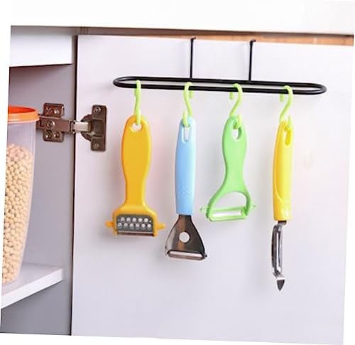 Alipis 2pc Towel Holder Rack Organizer Space-Saving Design Black White