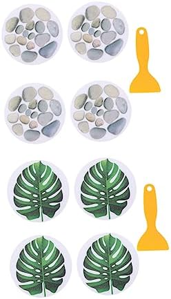 ABOOFAN Non-Slip Slip Resistant Slipping bathtub stickers with Leaves and Stones