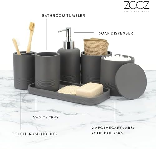 Essential Bathroom Accessories Set