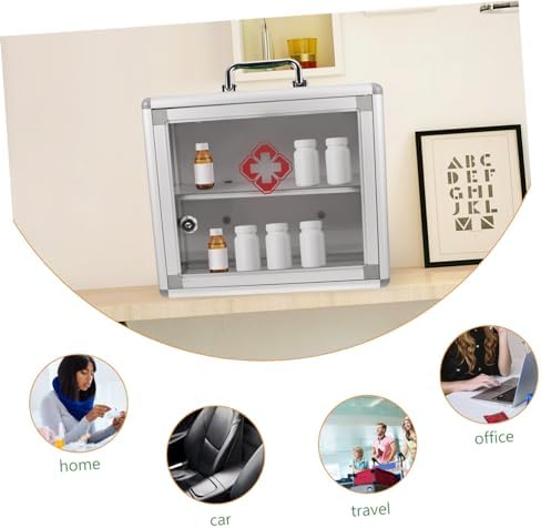 Wall Mounted First Aid Medicine Cabinet for Home and Public Spaces