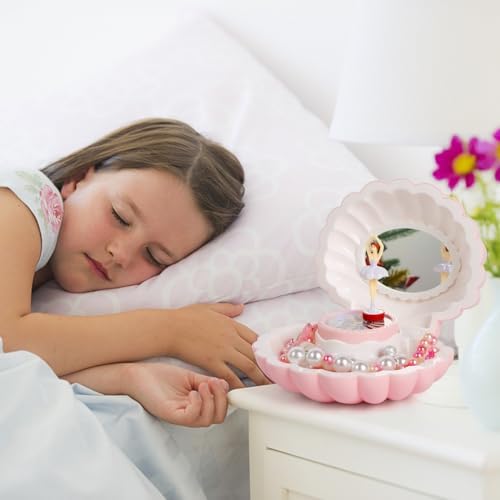 Hebaogugu Pink Jewelry Box for Girls