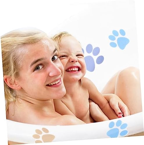 Ciieeo 10 Pack Non-Slip Bath Stickers Dog Paw Decor