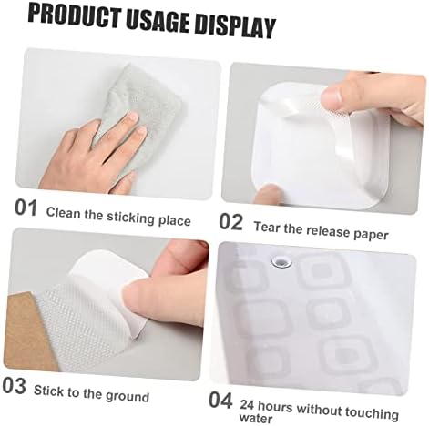 Toilet Stickers 40pcs Anti-Slip Decals for Bathroom Floor Tub