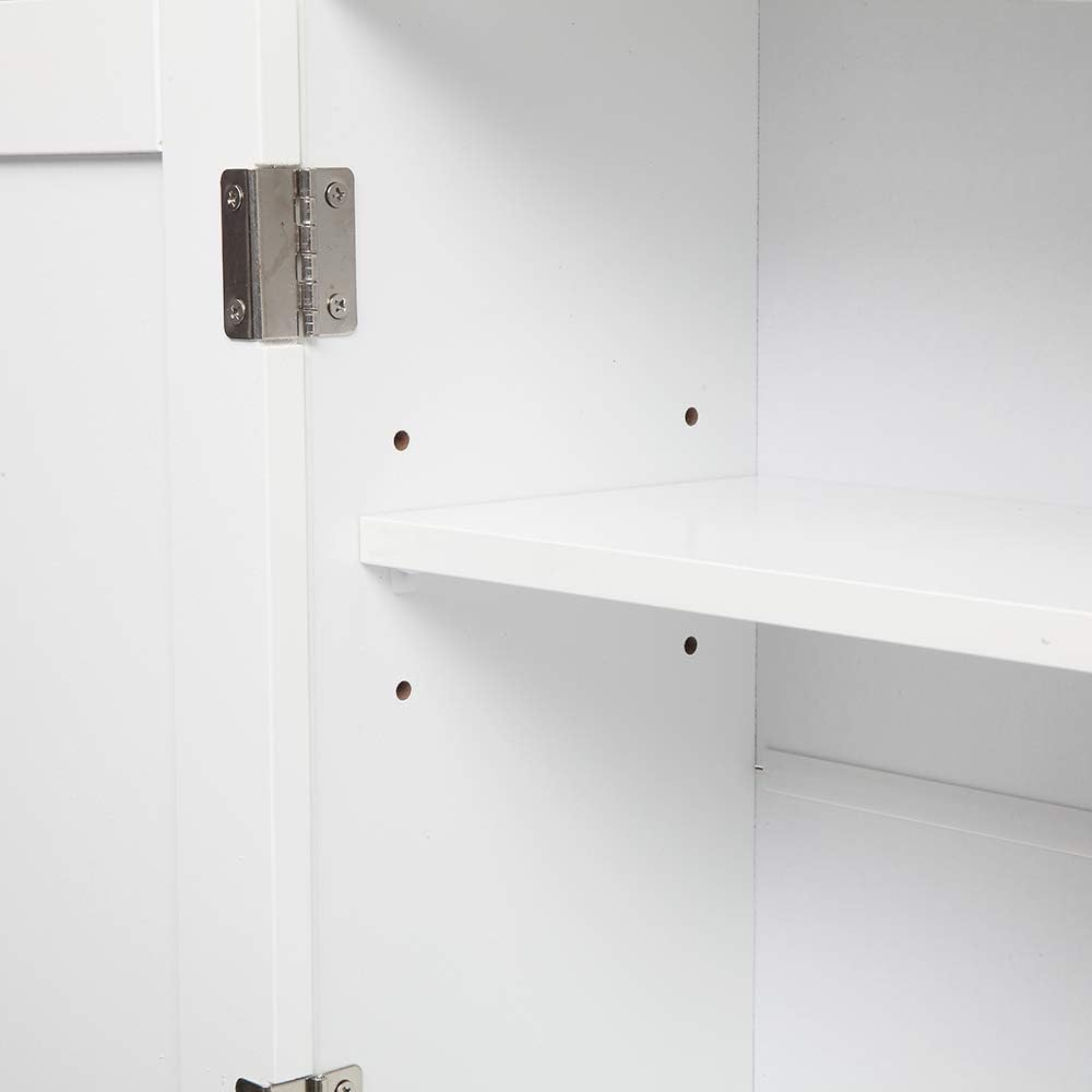 Bathroom Medicine Cabinet 2 Door Storage Cabinet with Adjustable Shelves