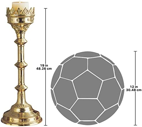 Design Toscano Parent Chartres Cathedral Gothic Estate Candlestick