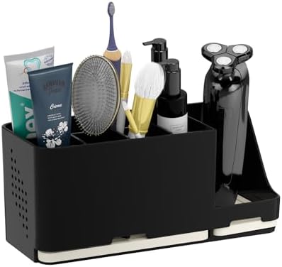 Jumeihui Bathroom Organizer with Diatomite Base 8 Slots Toothbrush Holder
