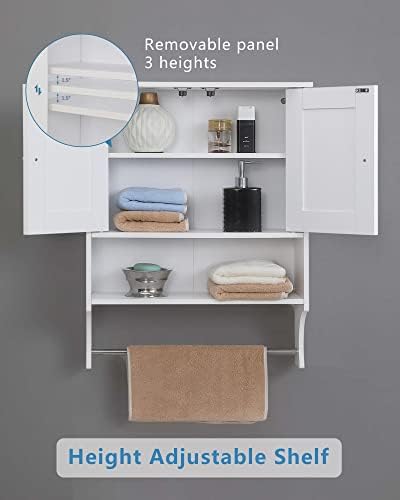 Space-Saving Wall-Mounted Medicine Cabinet - White