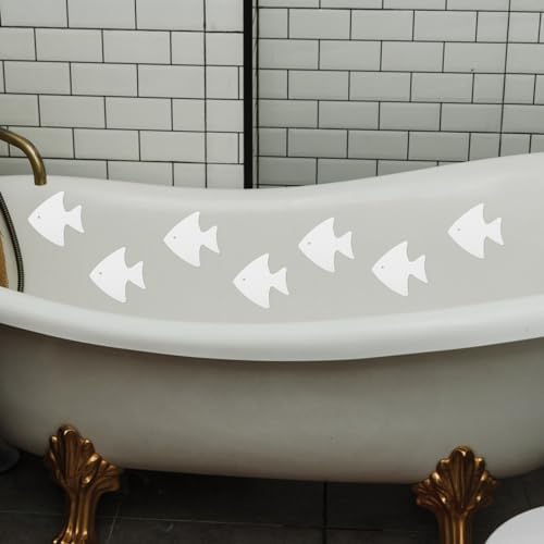 MAGICLULU Bathtub Anti Slip Stickers 12pcs Fish Shape Decals