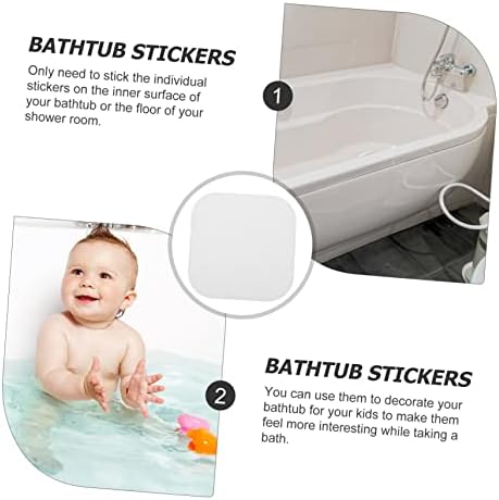 LIFKOME 24-Piece Non-Bathtub Transparent Sticker Set for Safe Bathroom Use