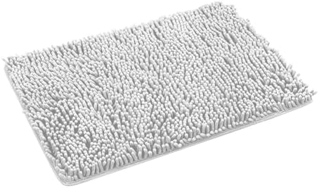 27 X 18 Black Shaggy Bath Mat