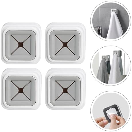 PRETYZOOM 4Pcs Wall Towel Holder