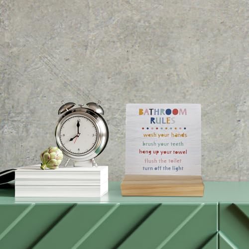 Stylish Wooden Desk Sign for Kids