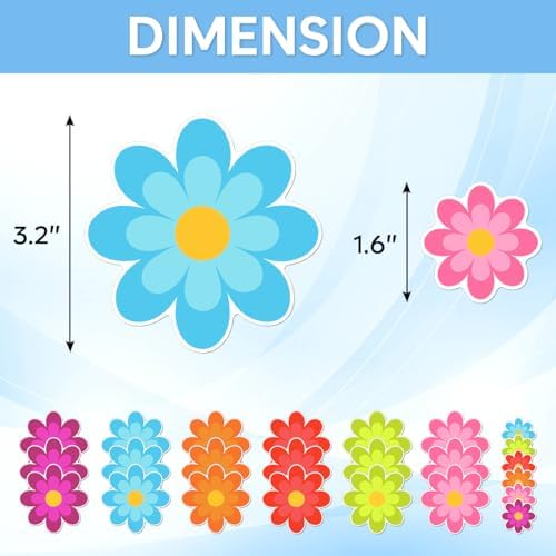 24 Pcs Funny Floral Non-Slip Bathtub Stickers
