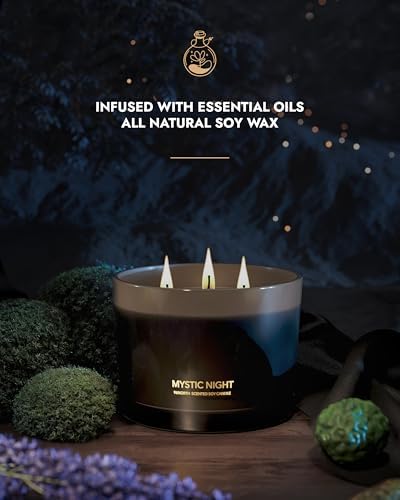 96NORTH Luxury Black Candle - Premium Fragrance with Long Burning Time