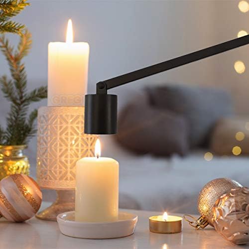 GREGICH Premium Cast Iron Candle Snuffer Black - Safe Easy to Use