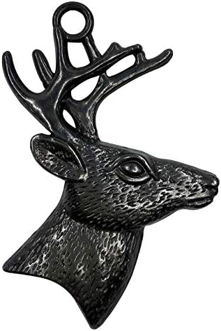 12-Piece Deer Dish Curtain Hook Set - Rustic CabinChristmas Decor