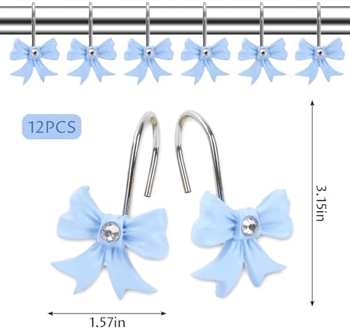 Cute Bow Knot Shower Curtain Hooks