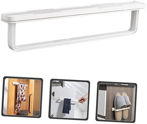 Luxshiny Adhesive Towel Holder for Bathroom Kitchen and Laundry