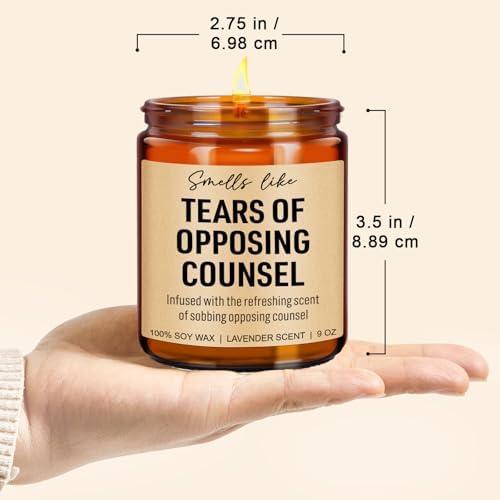 Legal-Love Candle - Fragrant Gift for Lawyers Graduates Bar Students