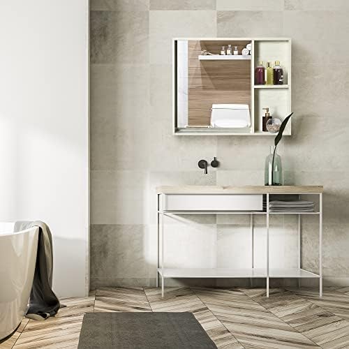 Kleankin 315 x 255 Inch Bathroom Medicine Cabinet with Mirror