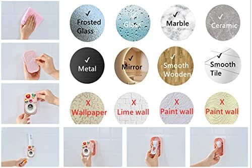 Mr Thumbs - Automatic Toothpaste Dispenser Holder Set 3 Piece Pink Set