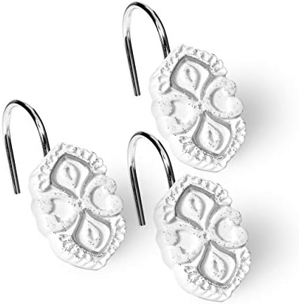 Popular Bath Decorative Shower Hooks Monaco White