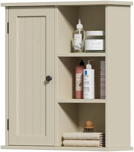 Treocho 3-Open-Shelf Medicine Cabinet