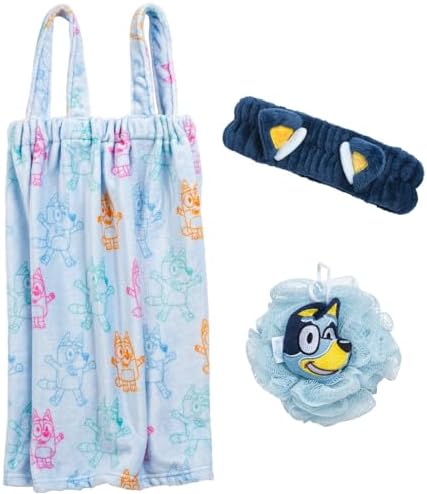 Jay Franco Bluey 3 Piece Spa Bath Set