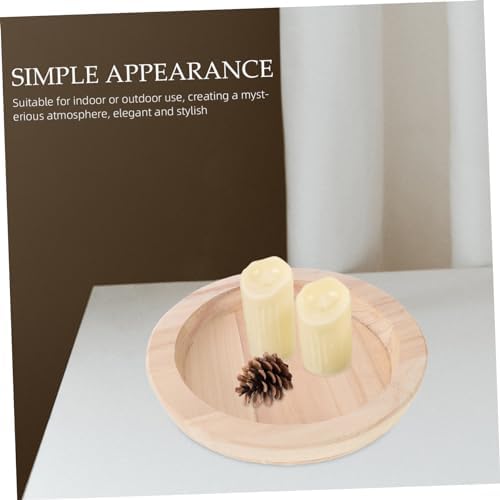 Elegantly Decorate Your Space with Cabilock Wooden Candle Holder