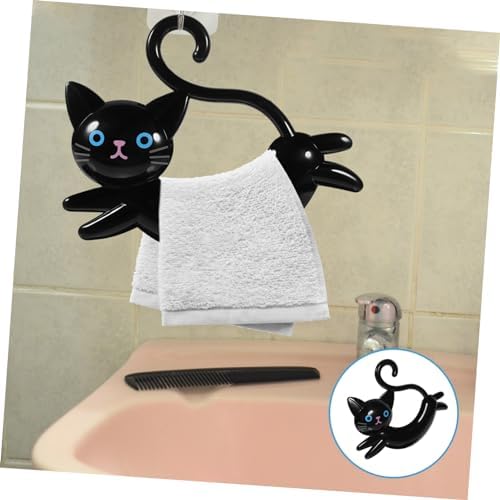 Adorable Cat Suction Cup Towel Rack
