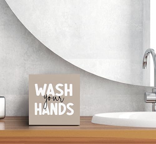 Perfect Gift for Kids Wash Your Hands Desk Sign