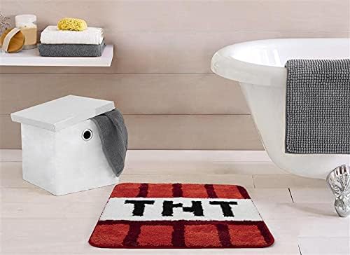 Jay Franco Minecraft Creeper TNT Bath Rug Soft Safety for Kids