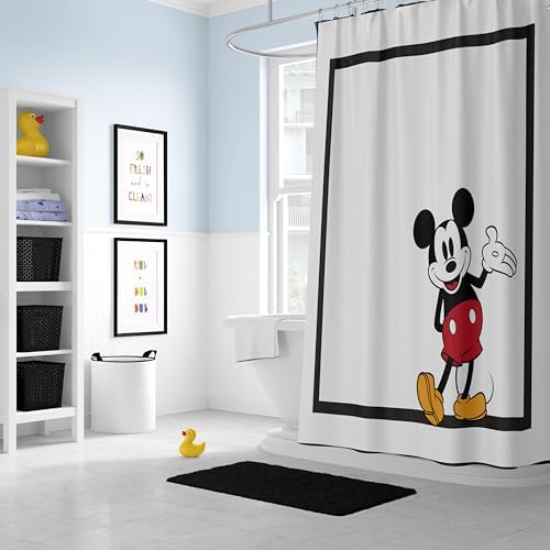Jay Franco Disney Mickey Mouse Sweet Stylish Bath Curtain