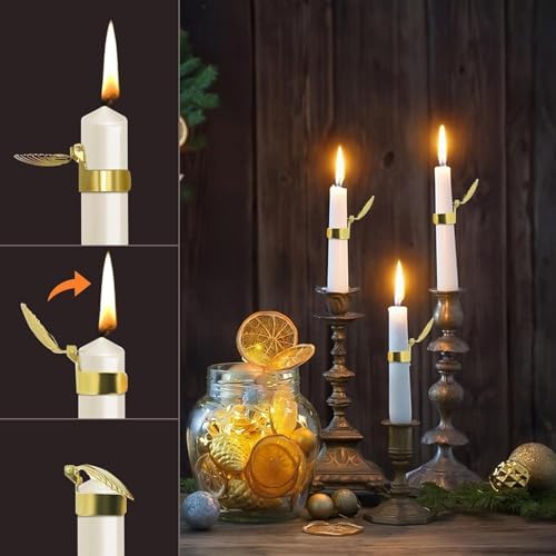 4pcs Metal Candle Snuffer with Gold Finish