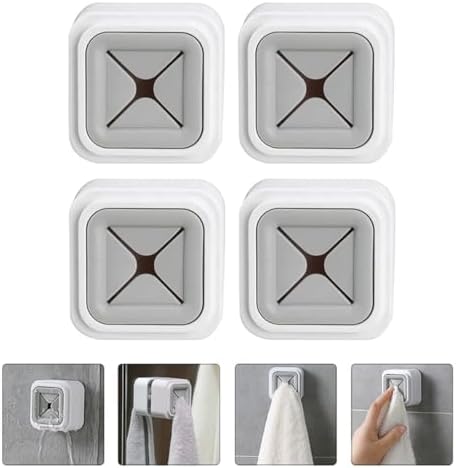 PRETYZOOM 4Pcs Wall Towel Holder