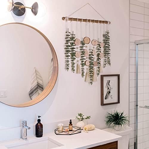 Giauma Artificial Eucalyptus Wall Decor Boho Rustic Design