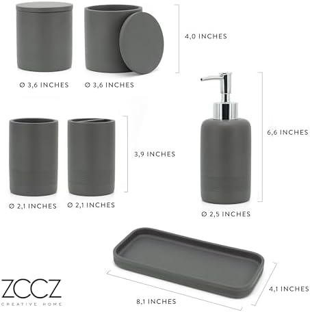 Essential Bathroom Accessories Set