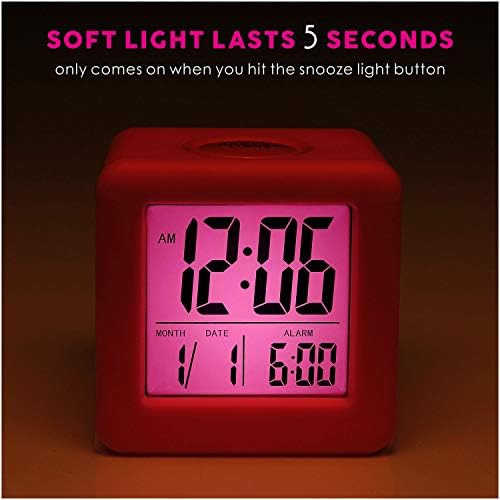 Plumeet Digital Kids Alarm Clock with Snooze