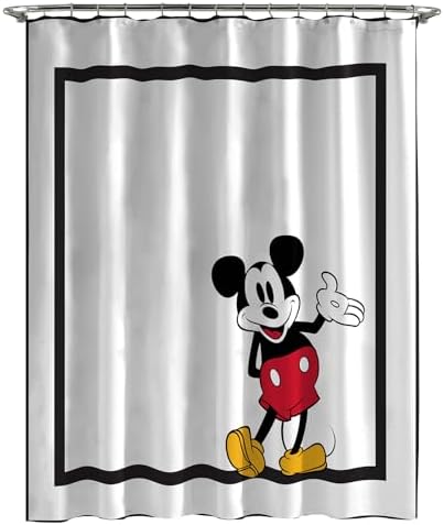 Jay Franco Disney Mickey Mouse Sweet Stylish Bath Curtain