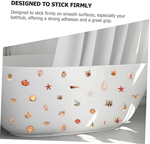 Marine Shell Pattern Anti-Slip Bathtub Stickers for Boys and Girls Rooms