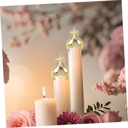 2-Piece Heart Shaped Metal Candle Sniffer Decorative Wick Extinguisher