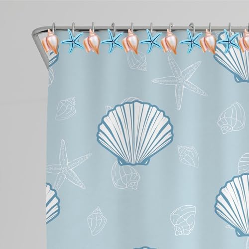 Whaline Decorative Summer Shower Curtain Hook Set