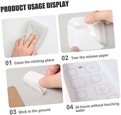 LIFKOME 24-Piece Non-Bathtub Transparent Sticker Set for Safe Bathroom Use