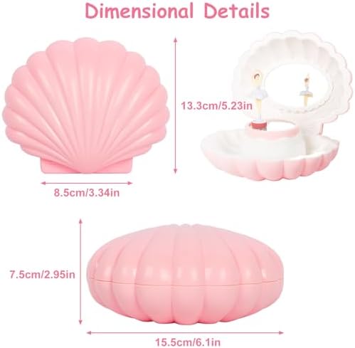 Hebaogugu Pink Jewelry Box for Girls