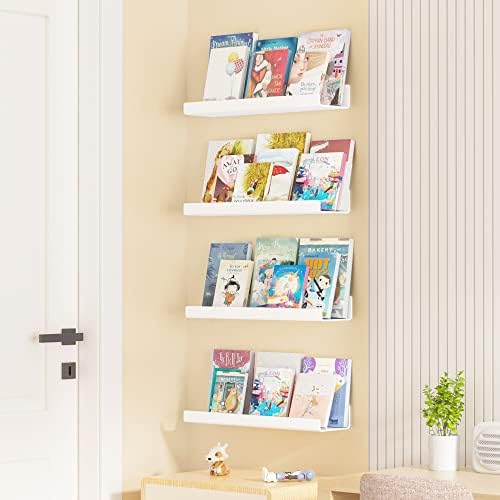 Upsimples 2 Pack Floating Acrylic Shelves for Wall Storage 1