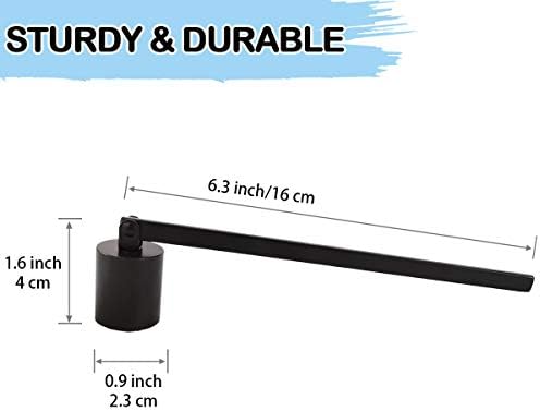 GREGICH Premium Cast Iron Candle Snuffer Black - Safe Easy to Use
