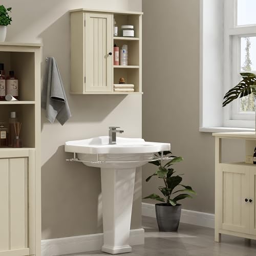 Treocho 3-Open-Shelf Medicine Cabinet