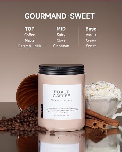 Elegant Coffee Candle 194oz Scented Strong - MSENSE