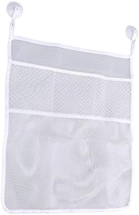 PRETYZOOM Bath Toy Organizer Suction Cup Mesh Storage Bag Tub Holder