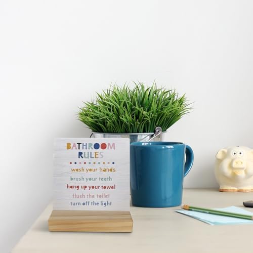 Stylish Wooden Desk Sign for Kids